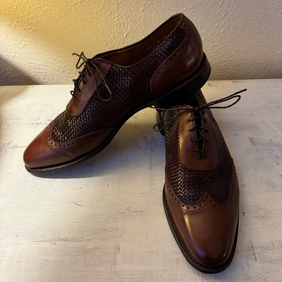 Allen Edmonds Hampstead Cap-Toe Oxford — Brown Leather — Size 12B